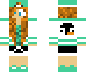 minty ginger penguin girl