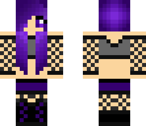 purple goth girl