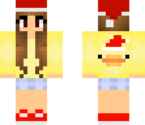 duck girl hat christmas
