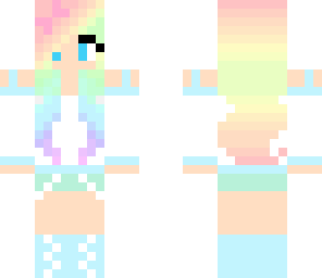 pretty rainbow girl