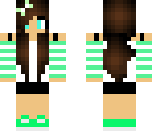 mint headphone girl