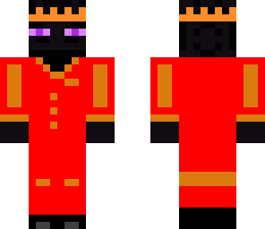ender in red suit and crown