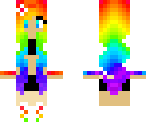 rainbow haired girl