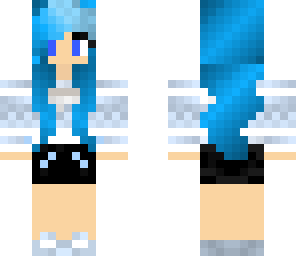 blue hair winter