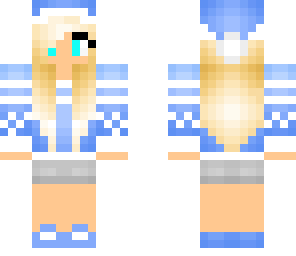 light blue santa girl