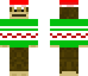 green christmas monkey