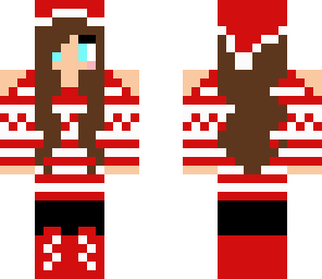 santa girl red