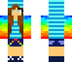 rainbow cool girl