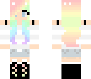 pretty rainbow girl
