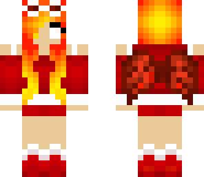 half herobrine and half fire 