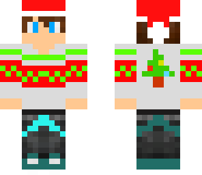christmas sweater and hat