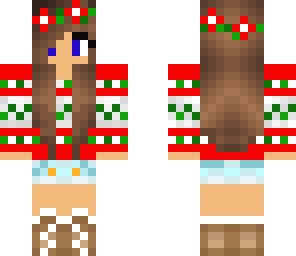 edit cute brown christmas girl