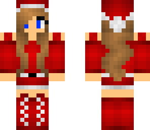 christmas girl with blue eyes