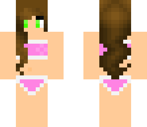 girl in pink swimsuit