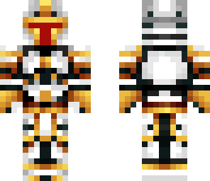 golden mandolorian commander