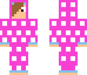 pink and white polka dot onzie