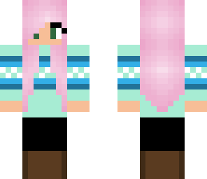 pink hair girl