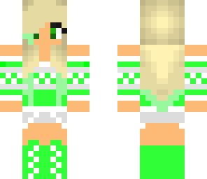 green christmas girl