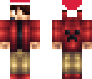 red hoodie santa