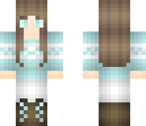 blue winter girl