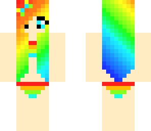 rainbow bikini girl