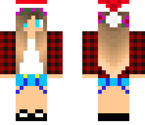 teen girl with christmas hat 