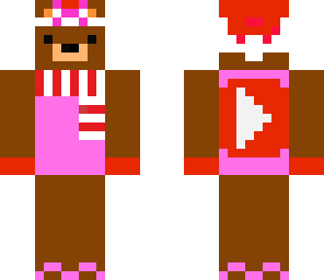 santa bear girl