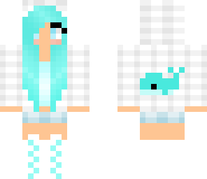light blue whale girl