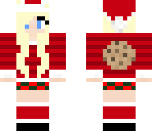 blonde girl xmas cookie monster