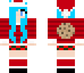 blue girl xmas cookie monster