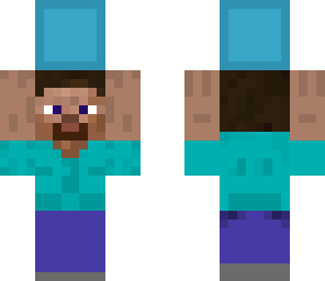 steve holding diamond block