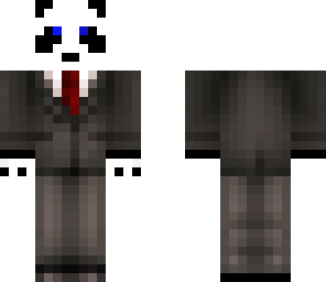 panda in a suit
