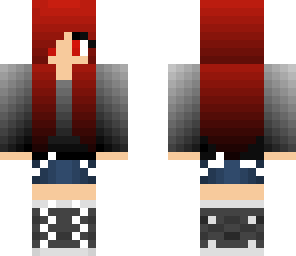 red ombre girl