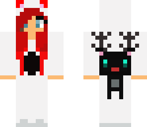 black red reindeer