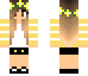 cute yellow flower girl