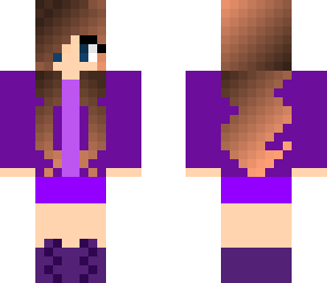 cute purple girl