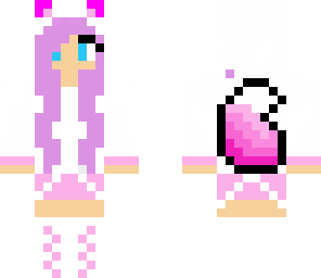 pink wolf girl