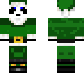 green christmas panda