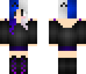 blue and white