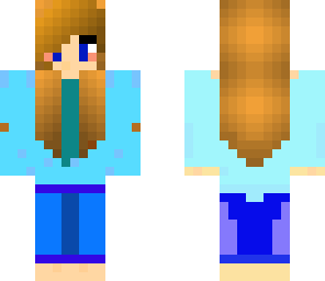 girl blue ice