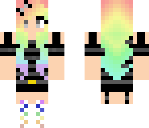 rainbow girl with sweater on