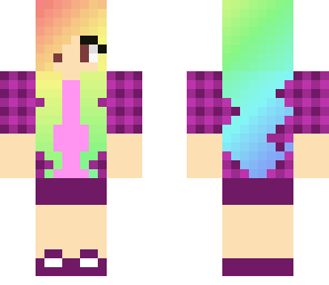 rainbow haired girl