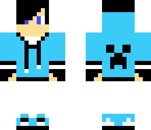 blue creeper hoodie