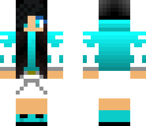 new blue hooded girl