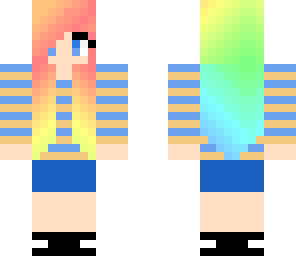 neon haired girl