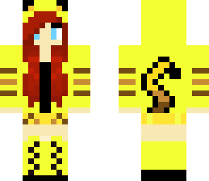 red haired pikachu girl