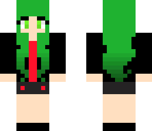 green hair girl