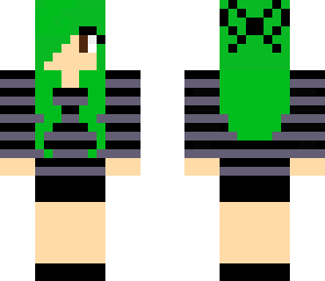green hair girl