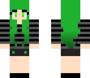 green hair girl