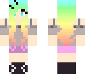 original rainbow hair girl 10 likes plz
